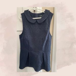 JCrew Factory Sleeveless Peplum Top